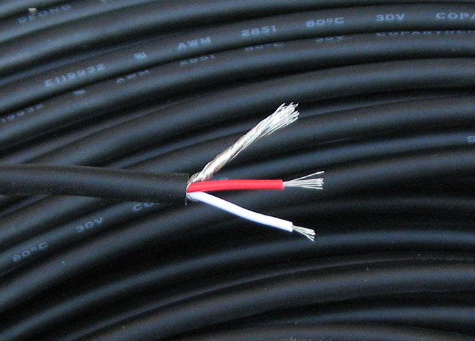 Fever oxygen - free copper 2 two four - core audio signal shielding line