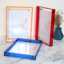 Acrylic Transparent Photo Frame Pendulum Bench Custom Poster Ins write True Framed Picture Frame Hanging Wall Creative Diy Trophy Pendulum