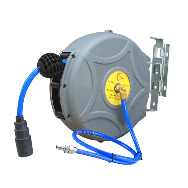 Air drum air pump trachea ອັດຕະໂນມັດ telescopic hose reel auto repair ຄວາມງາມລົດລ້າງຮ້ານນ້ໍາ drum ໄຟຟ້າ drum wire rewinder