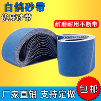 Belt White Pigeon blue sand belt stainless steel grinding 610X90 sand belt machine beveling machine woodworking machine
