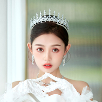  Bride Korean style modeling crown Atmospheric wild temperament Wedding wedding dress with makeup modeling Banquet Princess crown