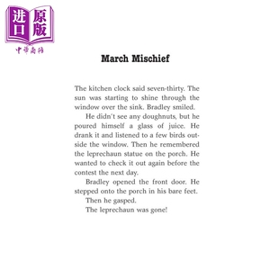月份的秘密：3月的恶作剧 Calendar Mysteries #3：March Mischief 儿童章节书 桥梁书 月份的故事 7~12岁 英文原版【中商原版】