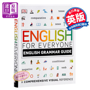 预售 DK英语语法 DK人人学英语语法指南 英文原版DK-English for Everyone Grammar Guide英语自学书籍 【中商原版】进口书