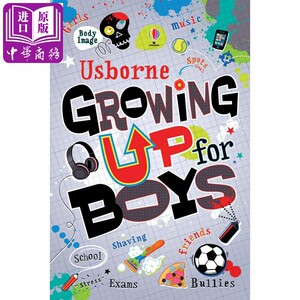 【中商原版】男孩的成长问题 英文原版 Growing Up for Boys 多方位指引 健康成长指南 6-12岁 青少年身心健康