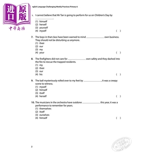 Primary 6 English Language Challenging Weekly Practices 挑战每周英语练习 小学6年级 新加坡教辅 7-12岁【中商原版】