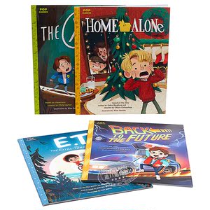 【中商原版】当代电影绘本系列套装4册 The X-Files X档案 Home Alone小鬼当家 ET外星人经典电影故事绘本图画故事书Kim Smit
