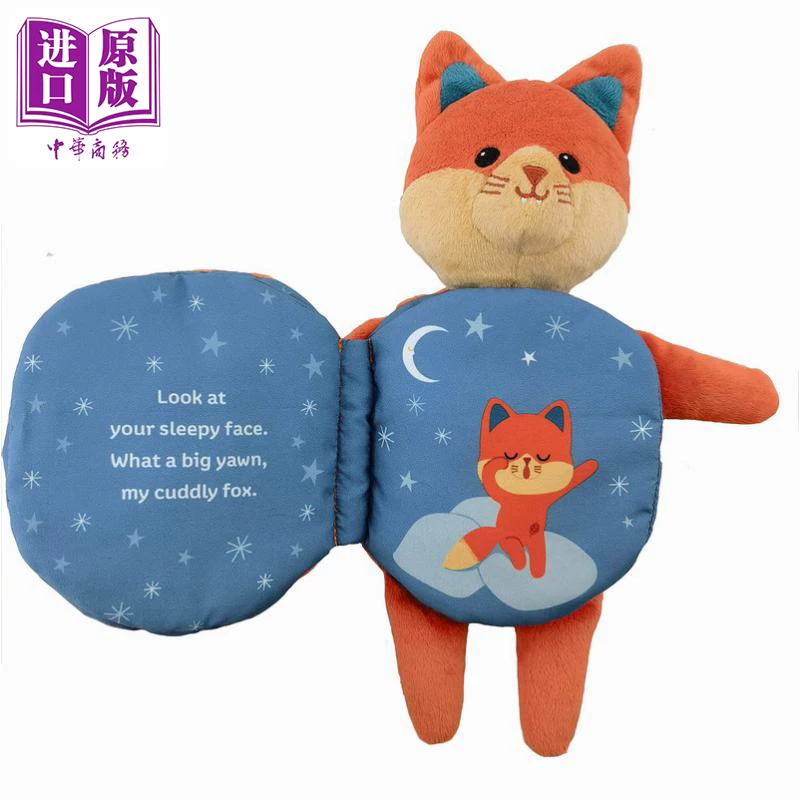 BABY BASICS Мой милый лисёнок Мягкая тканевая книга для малышей, кукольная книга, обнимающий маленький лисёнок, английское оригинальное издание, импортированная книга, детская кукольная книга, рассказовая книга [Оригинал Zhongshang]