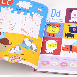My Alphabet Sticker Activity Book 字母贴纸活动书 宝宝英文字母认知贴纸书 英文原版 英语启蒙 超过500个贴纸【中商原版】