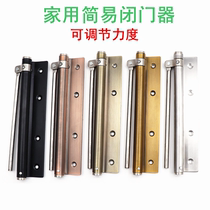 Home Silent spring closed door Invisible Door Hinge Adjustable Force Simple Automatic Door Closing Thever Light