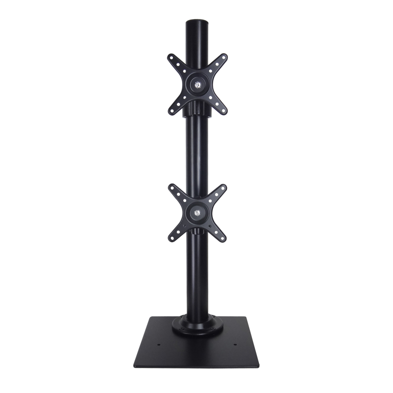 Upper and lower left and right big-screen computer LCD bracket desktop base) Multi-screen TV bracket universal rotation