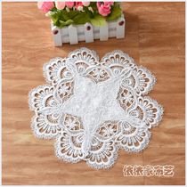 Water soluble lace Korean style new complex ~ beautiful version of tribute satin fabric water soluble lace mat coaster