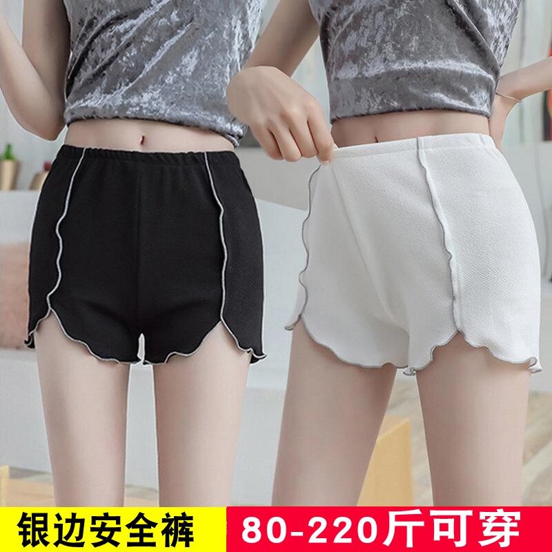 Plus Fat Increase Code Fat Mm Safety Pants Women Summer Defense Walking Light Uncurled Inside And Outside Wearing Insurance Hitting Bottom Shorts 200 catties