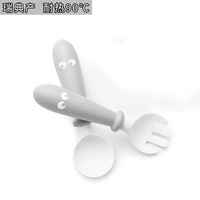 Макаронная серая вилка ложка разобрана