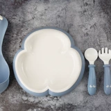 Детская ложка для еды для тренировок, вилка, обеденная тарелка