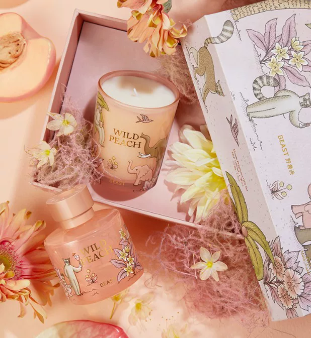 Набор ароматических свечей The Beast beasts fragrance box для спальни и гостиной, ладан listed, подарок