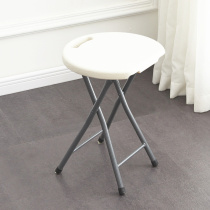 Folding small stool plastic round high stool adult chair household low stool outdoor portable stall internet celebrity small bench