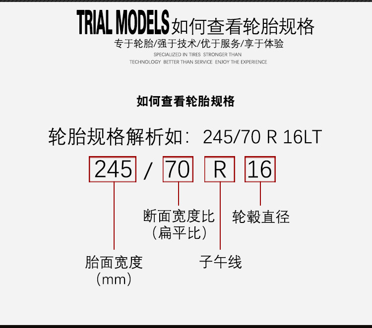 Bai Luchi off-road AT tire 235/245/255/265/55/60/65 7075r16r17 18 19