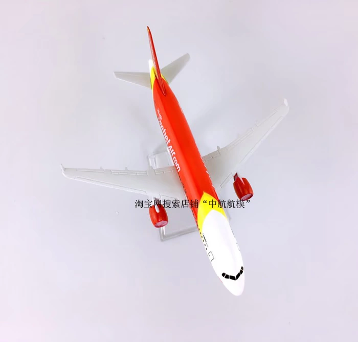 Mô hình máy bay hợp kim 16cm thêm hàng không Séc A320-200 mô phỏng thêm mô hình máy bay chở khách tĩnh Séc đồ chơi trẻ con