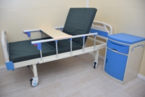 Nursing for the elderly back curved legs home multifunctional elderly paralysis bed manual bed lifting sick bed double shake