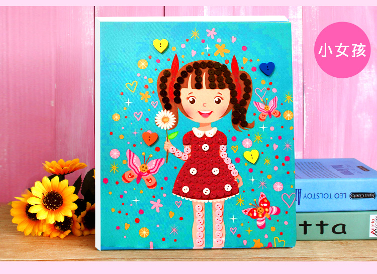 Nút vẽ trẻ em cha mẹ-con vật liệu làm bằng tay gói hoạt động mẫu giáo tự làm dán tiểu học sáng tạo trứng đồ chơi