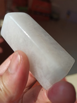 Shoushan stone rock candy ground lychee jelly seal carved with radish shreds preserved magnifier Changhua Qingtian Balin stone