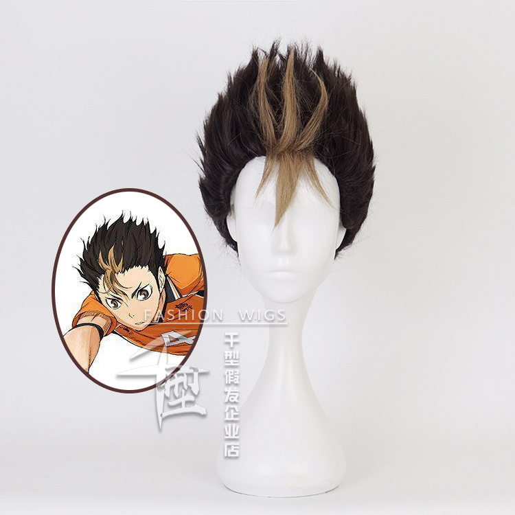 [Thousand Styles] Haikyuu Hinata Nishinoya Cosplay Wig, Soaring Style Model