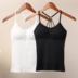 Vẻ đẹp lưng quấn dây đeo ngực bra nữ sinh viên vest ngắn với áo ngực ống lót đồ lót chống sáng phía dưới cổ treo