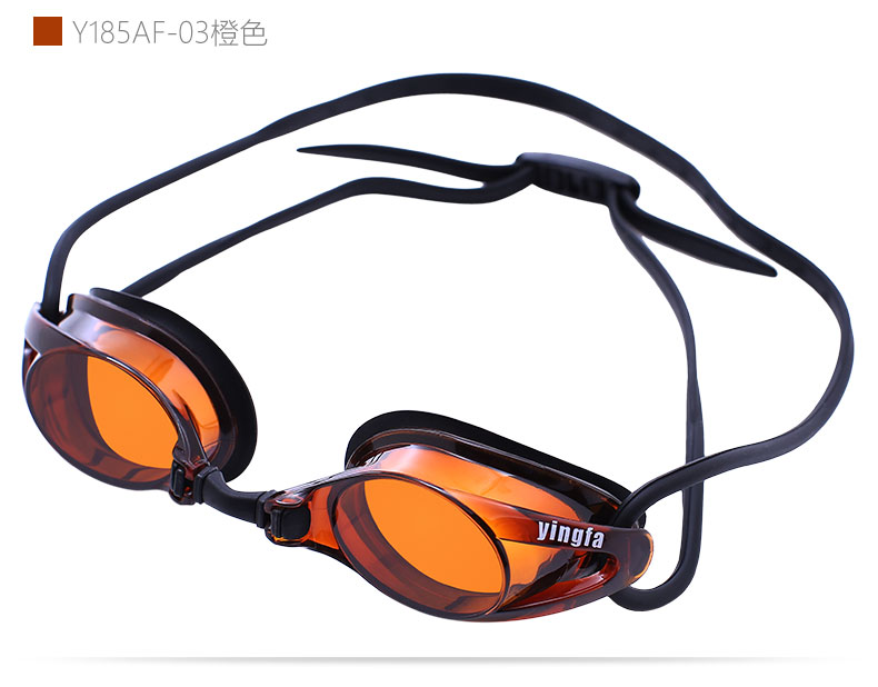 Tóc nam chính hãng nam và nữ không thấm nước mô hình cuộc đua sương mù kính bơi Y185AF loại gương nhỏ hơn - Goggles kính bơi có ống thở