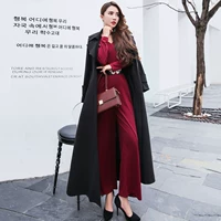 Áo gió nữ dài phiên bản Hàn Quốc mùa xuân và mùa thu 2019 phiên bản mới của phụ nữ áo gió Hàn Quốc mỏng trên áo khoác dài đến đầu gối - Trench Coat áo da nữ