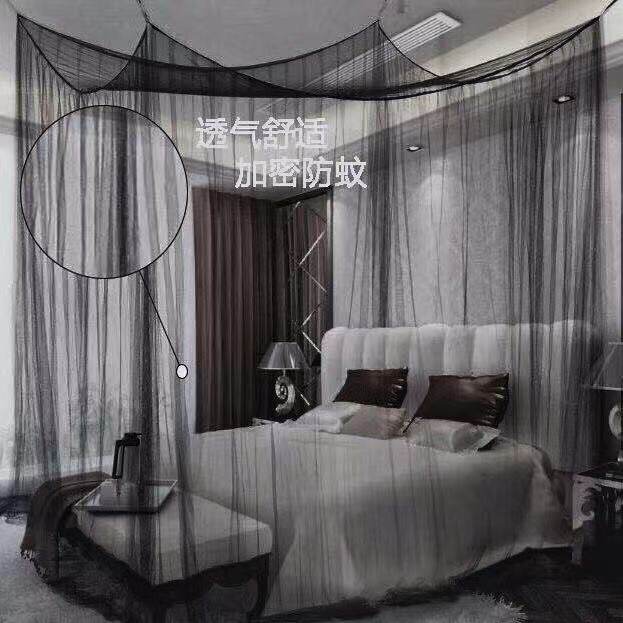 New Free Installation Four Doors Mosquito Nets Encryption Suction Cups Suspended Ceiling Old Tradition 1 8 m 2 m Home Princess Wind