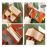 Кожаный короткий бумажник, модная сумка через плечо, коллекция 2023, изысканный стиль, в западном стиле