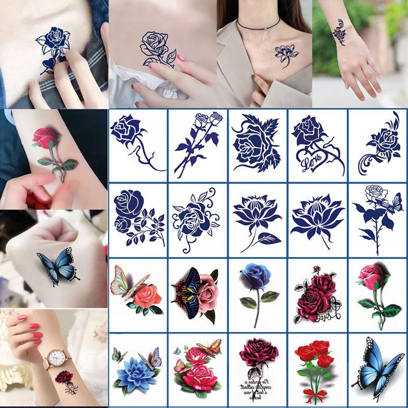 Tattoo Stickers Herbal Semi-Permanent Juice Sexy Tattoo Stickers Butterfly Non-Washable Waterproof Long-Lasting Realistic Non-Reflective Tattoo Stickers Herbal Semi-Permanent Juice Sexy Tattoo Stickers Butterfly Non-Washable Waterproof Long-Lasting Realistic Non-Reflective