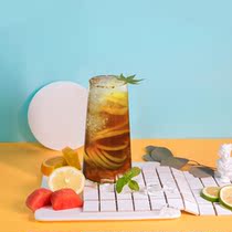 Tuofeng lemon black tea powder Hong Kong-style frozen lemon tea powder fruit tea powder milk tea shop special 1000g * 2 packaging