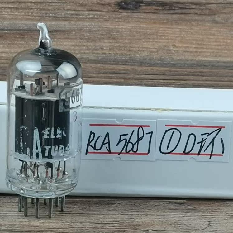 Only 1 brand new US RCA white box D ring 5687 vacuum tube can be straight E182CC 7119