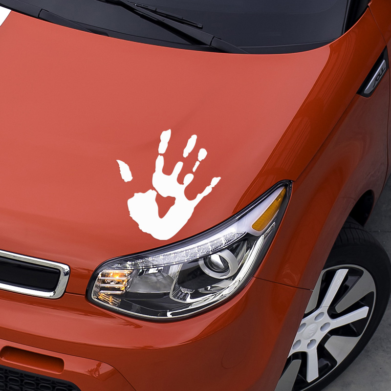 Custom car stickers Classic personality blood mudra block scratches Funny stickers Tathagata palm car stickers