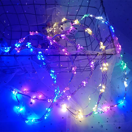 Светодиодное цветочное кольцо украшение света 10 фонаря Земля Материал Световые светильники DIY Цвет. Светлый мигающий красочный свет 48 см/один