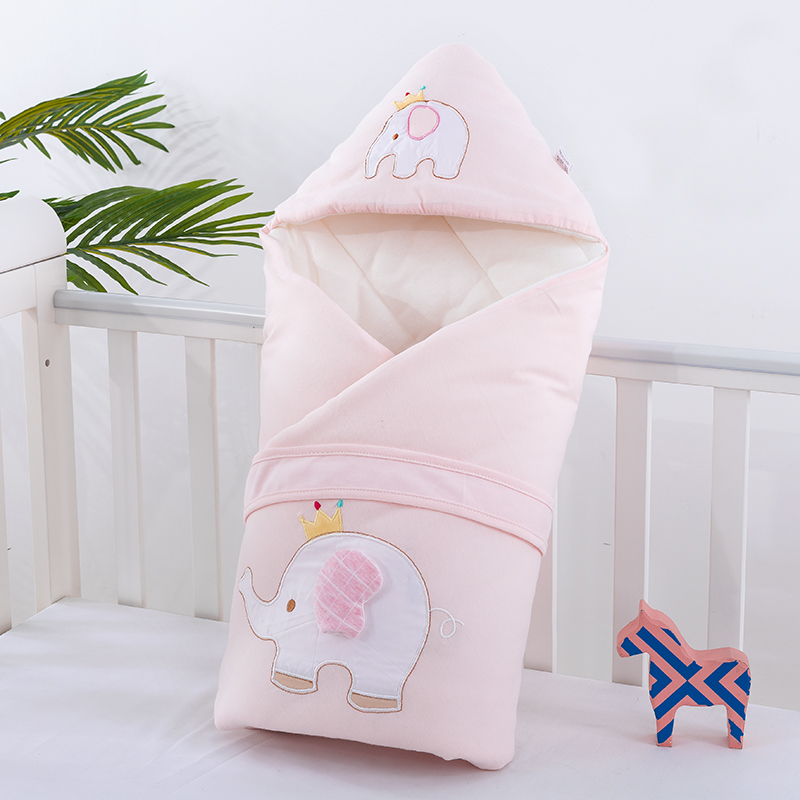 Baby huddled cotton newborn bag Spring and Autumn Winter thickened summer thin blanket sleeping bag swaddling baby supplies