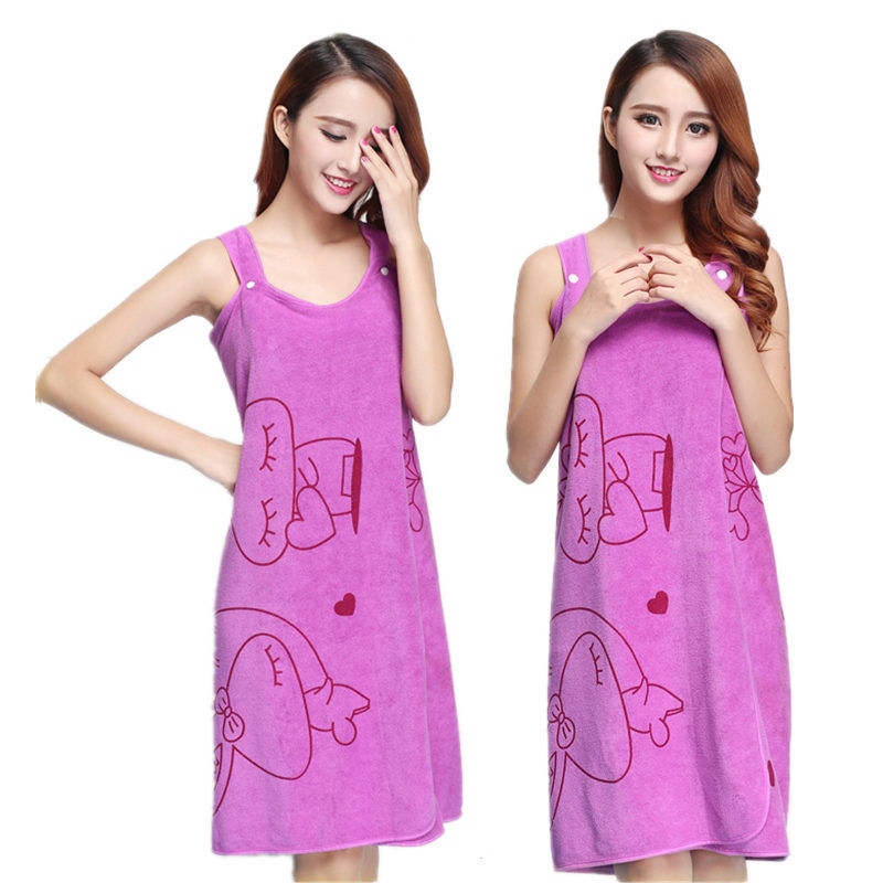 Moonlight Love Can Wear Bath Towel Female Adult Sling Bath Skirt Absorbent Breast Wrap Large Towel Softer Than Cotton