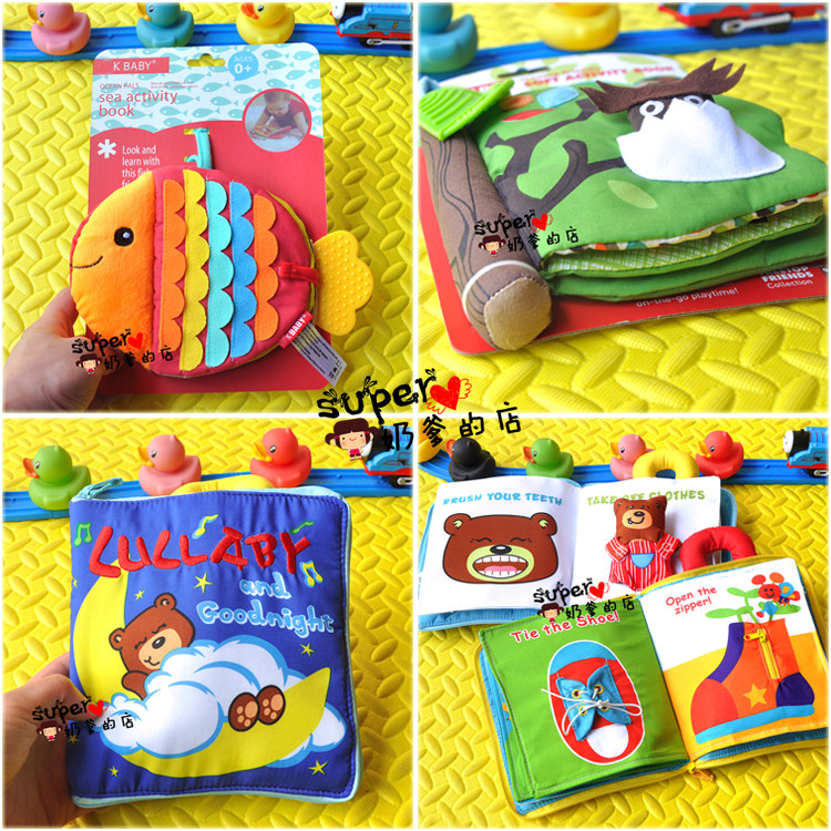  Animal baby Puzzle Early Teach Toy Children Three-dimensional Babies Ripping Without Crappy Books Toys 0-1-3 years old