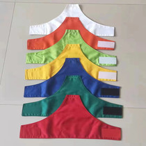 Blank red raglan triangle armband Velcro flocking double layer fabric can be customized with processing and printing