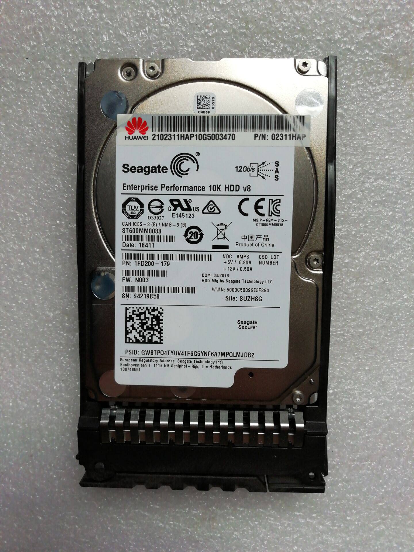 Huawei Huawei 02311HAP 600G 10K SAS 2 5 inch V3 family server harddisc