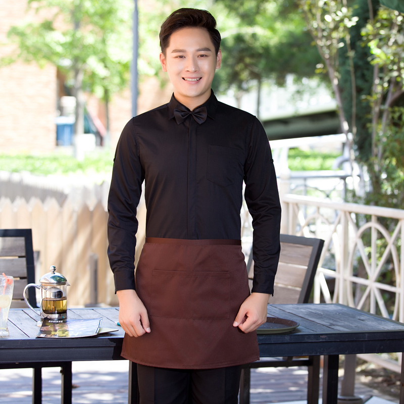 quán trà quần áo làm việc phục vụ Sữa nhà hàng Tây ăn áo nhà hàng waiter quần áo làm việc Waiter của nữ