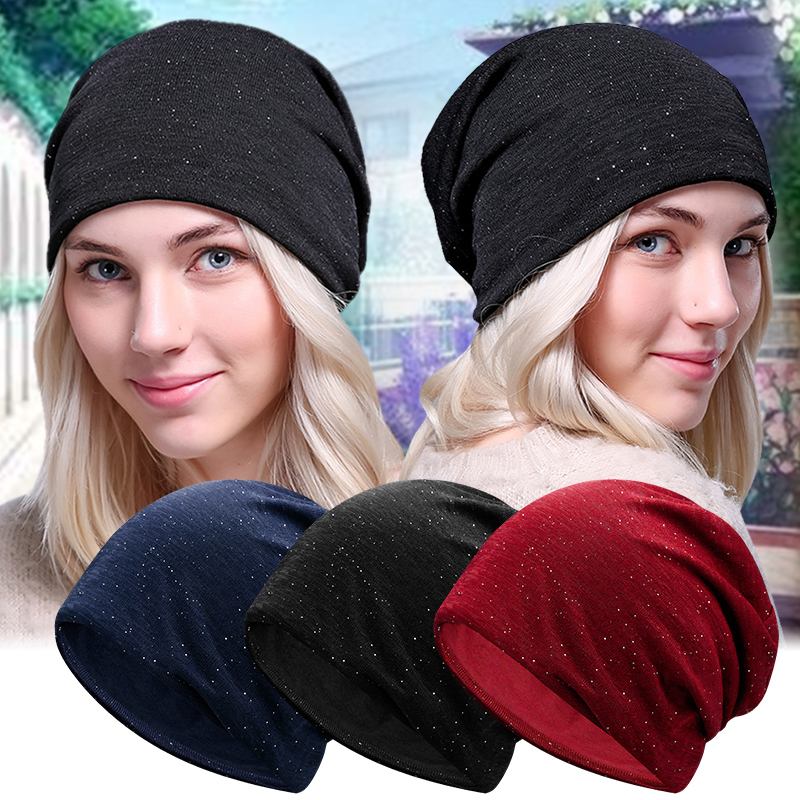 Hat Children Spring Autumn Thin style Fashion Bright Sheet Cover Head Cap Outdoor Casual Baotou Cap Breathable Heaps Hat Women Headscarf Hat
