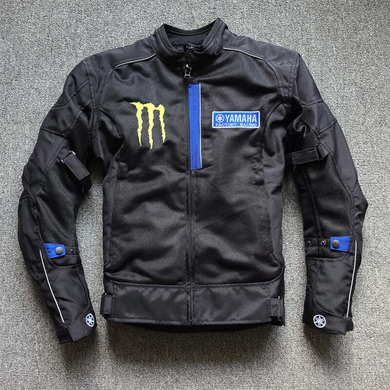 New Summer Motorcycle Off-Road Riding Jacket Black Mesh Breathable Motorcycle Rider Jacket Anti-Fall Black