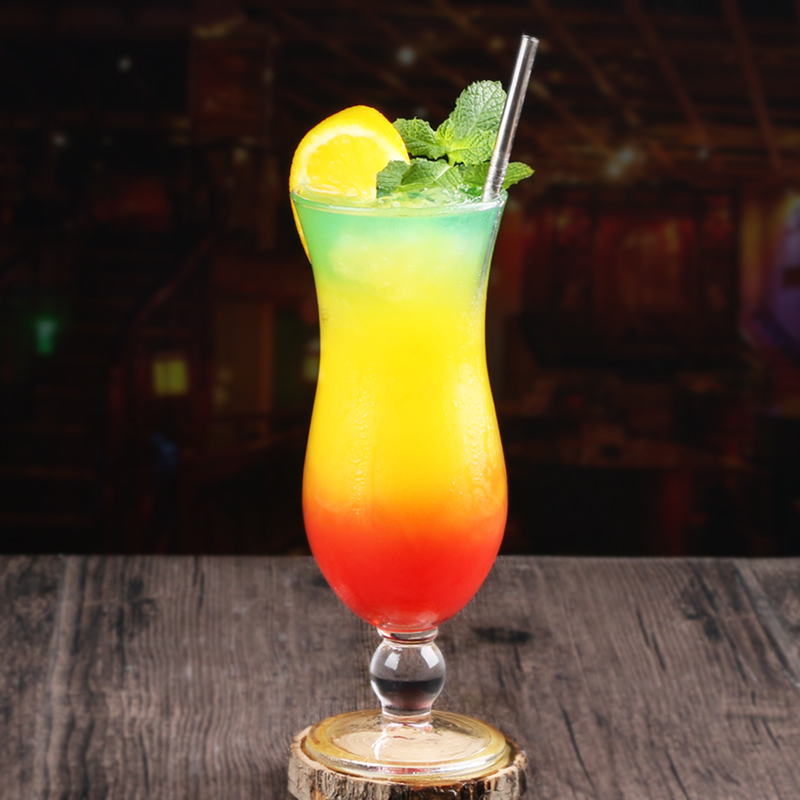 Bar Net Red Hurricane Cup Cocktail glass cold drink glass pearl point glass juice glass