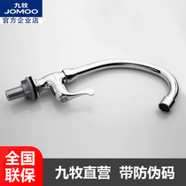 Jiumu single cold faucet dish washing basin kitchen dish washing basin faucet sink bowl pool single cold all copper 77017