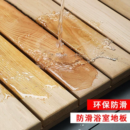 Душевая комната анти -коррозионное деревянное пол туалет туалет.