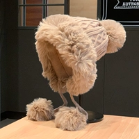 Хаки/мао -шариковая кулона/порошковая шляпа с бриллиантом