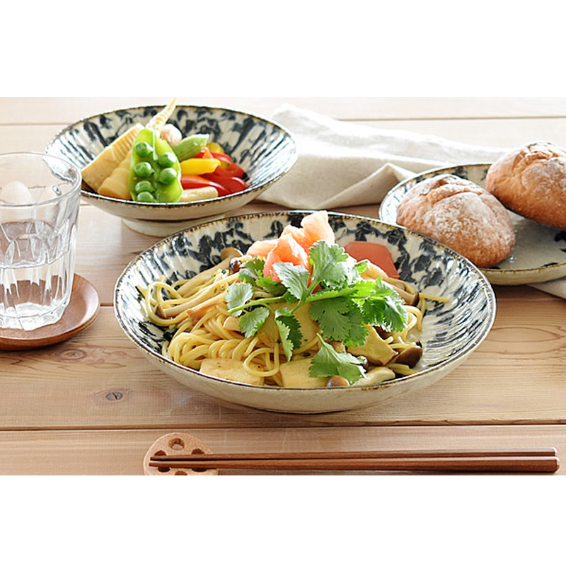 Japanese import artisan hand for cutlery and wind hand-painted Tang straw tattoo ceramic Dish Cups home Bowl Soup Bowl dishes