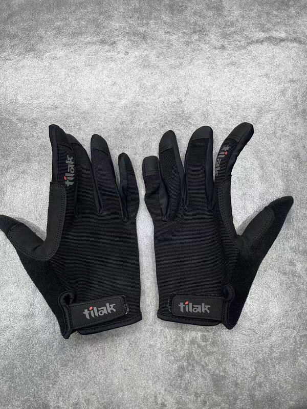 A Little Red Tilak Czech Couple's Spring and Autumn Fishing, Cycling, Leisure, Outdoor Hiking Non-Slip Gloves